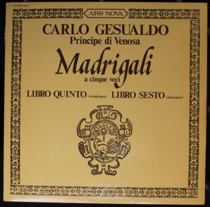 Ars Nova VST 6200 - Madrigali A Cinque Voci - Liberto Quinto (Se