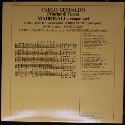 Ars Nova VST 6200 - Madrigali A Cinque Voci - Liberto Quinto (Se - Image 4