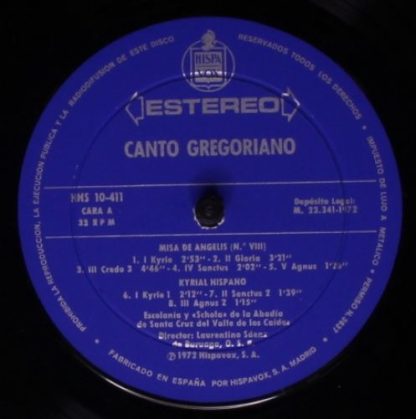 Hispavox HHS 10-411 - Canto Gregoriano - Image 3