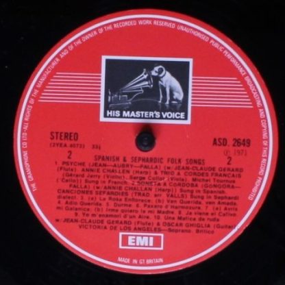 His Master's Voice ASD 2649 - Spanish Folk Songs - Image 4