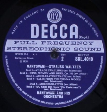 DECCA SKL 4010 - Strauss Waltzes - Image 4