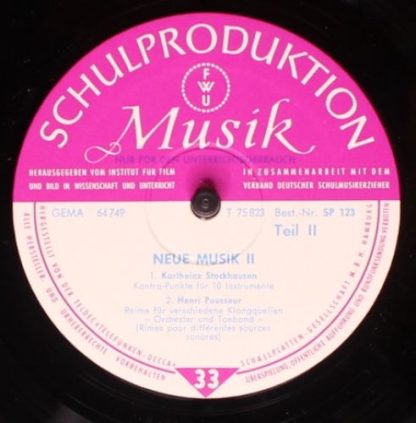 Schulproduktion Musik SP 123 - Neue Musik II - Image 4