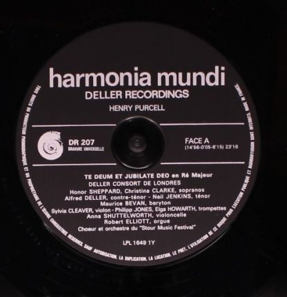 Harmonia Mundi HM 207 - Te Deum Et Jubilate Deo / In Guilty Nigh - Image 3