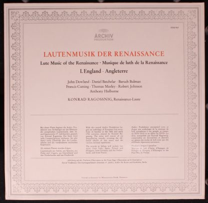 Archiv Produktion 2533 157 - Musik Für Laute: I. England - Image 3