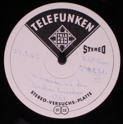 Telefunken 070831 - Weihnachten Mit Dem Dresdner Kreuzchor