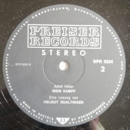 Preiser Records SPR 3224 - Mein Kampf - Eine Lesung Von Helmut Q - Image 5