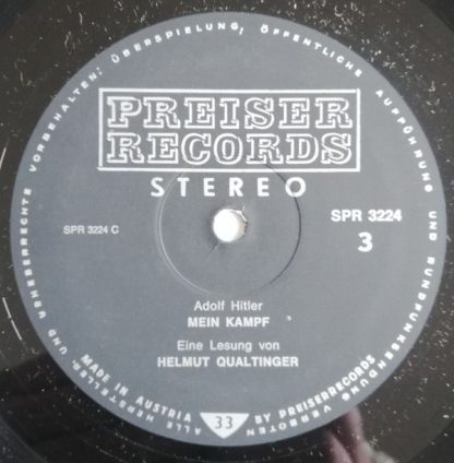 Preiser Records SPR 3224 - Mein Kampf - Eine Lesung Von Helmut Q - Image 6