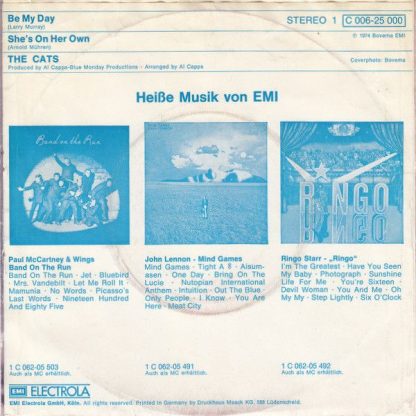 EMI 1C 006-25 000 - Be My Day - Image 2