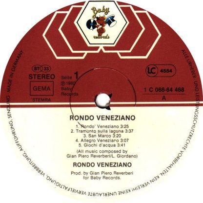 Baby Records (2) 1C 066-64 468 - Rondo' Veneziano - Image 3