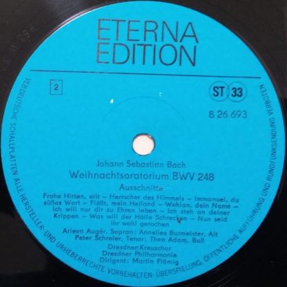 Eterna 8 26 693 - Weihnachtsoratorium (Ausschnitte) - Image 4
