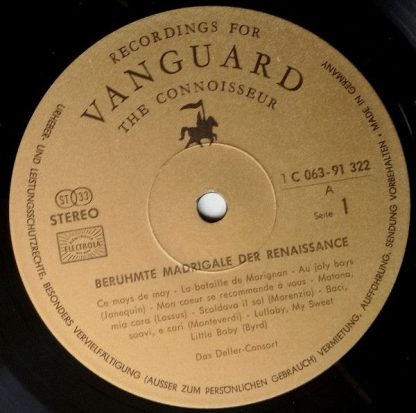 Vanguard 1C 063 - 91 322 C - Madrigal Masterpieces - Image 3