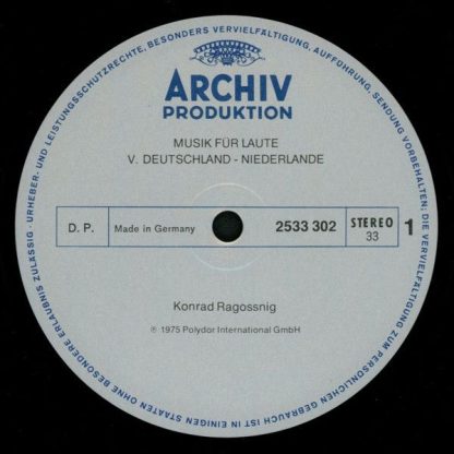 Archiv Produktion 2533 302 - Musik Für Laute = Music For Lute = - Image 4