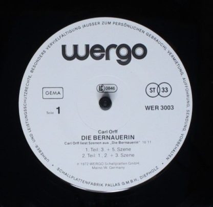 WERGO WER 3007 - Bairisches Welttheater: Die Bernauerin / Astutu - Image 9