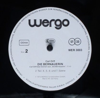 WERGO WER 3007 - Bairisches Welttheater: Die Bernauerin / Astutu - Image 10