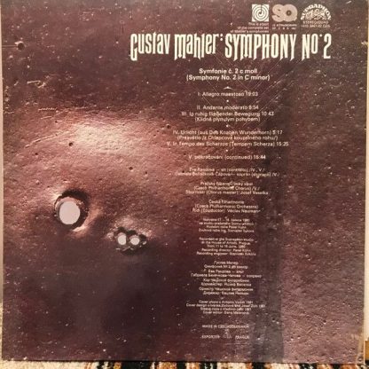 Supraphon 1410 3441-42 - Symphony No˚ 2 - Image 2