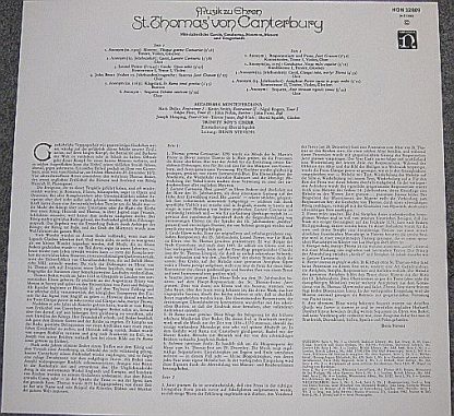 Nonesuch Records NON 32 809 (C) - Music In Honor Of St. Thomas O - Image 5