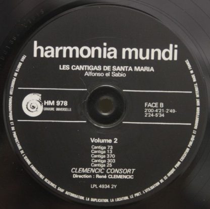 harmonia mundi France HM 977-979 - Les Cantigas De Santa Maria - Image 6