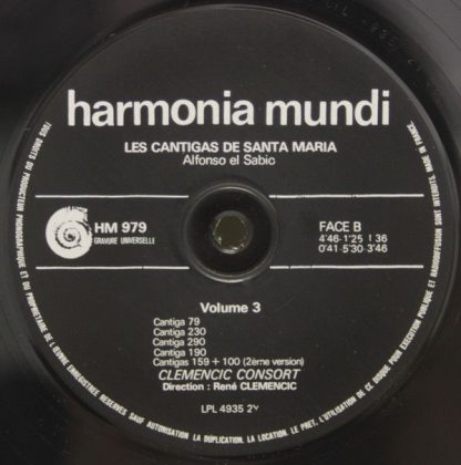 harmonia mundi France HM 977-979 - Les Cantigas De Santa Maria - Image 8