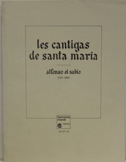 harmonia mundi France HM 977-979 - Les Cantigas De Santa Maria - Image 11
