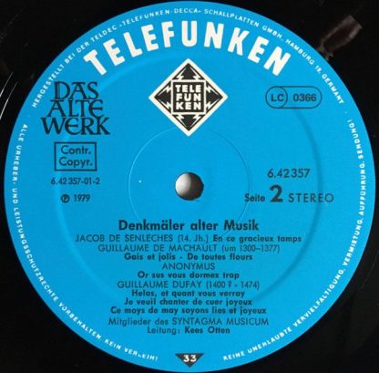 Telefunken 6.42357 AW - Denkmäler Alter Musik = Monuments Of Anc - Image 5