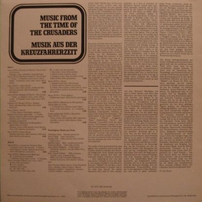 CBS 73083 - Music From The Time Of The Crusaders • Musik Aus Der - Image 2