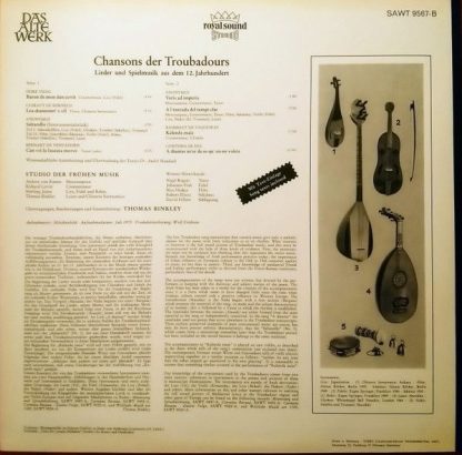 Telefunken SAWT 9567-B - Chansons Der Troubadours (Lieder Und Sp - Image 2