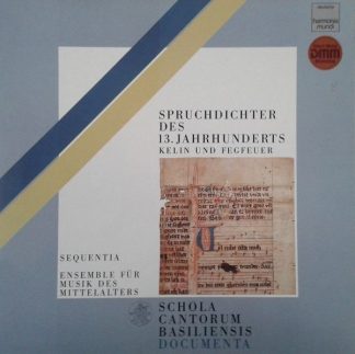 Deutsche Harmonia Mundi 1C 069 1999941 - Spruchdichter Des 13. J