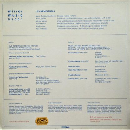 Mirror Music (2) 00001 - Musik Aus Österreichs Vergangenheit Von - Image 2