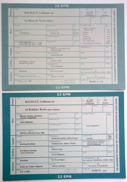 Archiv Produktion 14063 APM - La Messe De Notre Dame / 10 Weltli - Image 7