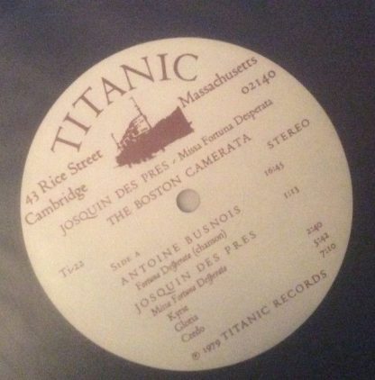 Titanic (2) Ti-22 - Music Of Josquin Des Pres - Image 4