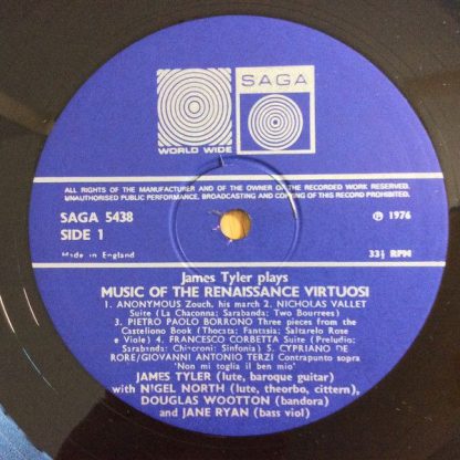Saga SAGA 5438 - Music Of The Renaissance Virtuosi - Image 3