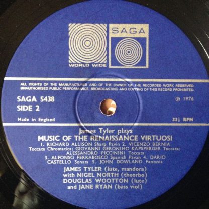 Saga SAGA 5438 - Music Of The Renaissance Virtuosi - Image 4