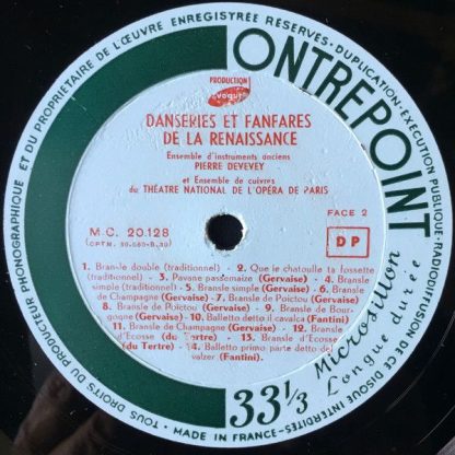 Contrepoint MC. 20.128 - Danseries Et Fanfares De La Renaissance - Image 4