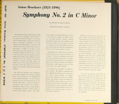 Urania Records (3) URLP 402 - Symphony No. 2 In C Minor - Image 3