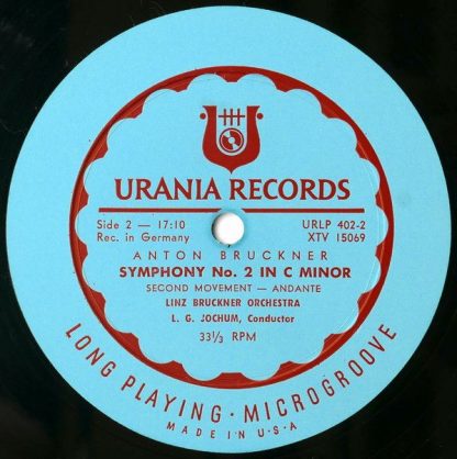 Urania Records (3) URLP 402 - Symphony No. 2 In C Minor - Image 7