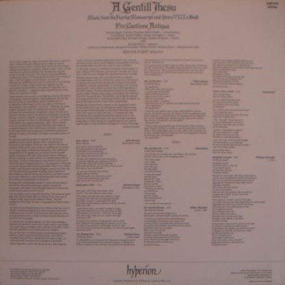 hyperion A66152 - A Gentill Jhesu (Music From The Fayrfax Manusc - Image 2
