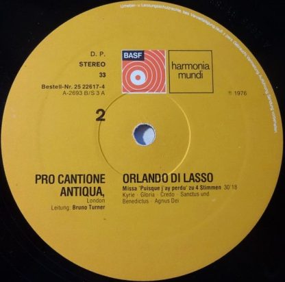 Harmonia Mundi 25 22617-4 - Musica Dei Donum, Lauda Sion Salvato - Image 5