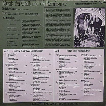 Calig CAL 30451 - Musik Der Gotik Und Der Renaissance - Image 2