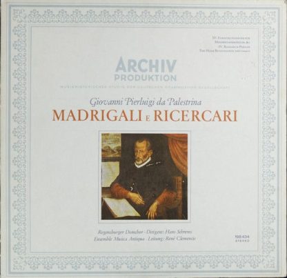 Archiv Produktion SAPM 198 434 - Madrigali E Ricercari