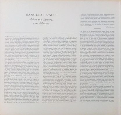 Harmonia Mundi 25 20355-2 - Messe Zu 8 Stimmen • Motetten - Image 2