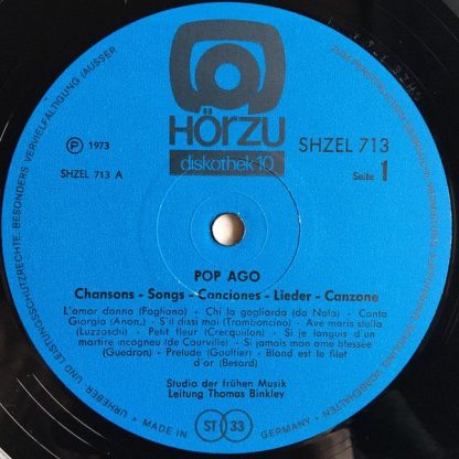 HÖR ZU SHZEL 713 - Pop Ago (Chansons • Songs • Canciones • Liede - Image 3