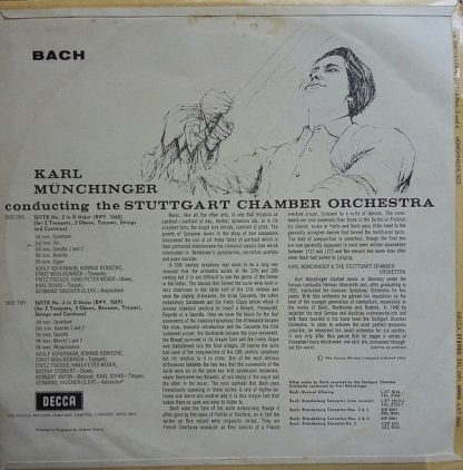 DECCA LXT.5665 - Orchestral Suites 3 & 4 - Image 2