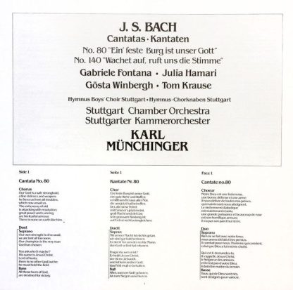 DECCA 6.43171 AZ - Cantatas • Kantaten No. 80 "Ein' Feste Burg I - Image 3