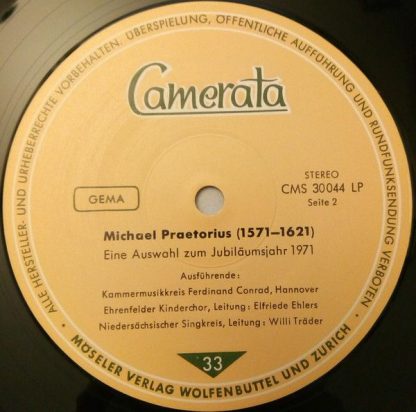 Camerata (2) CMS 30044 LP - Michael Praetorius - Instrumentalsät - Image 4