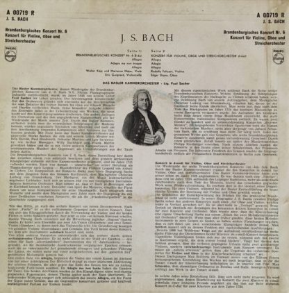 Philips A 00719 R - J.S.Bach - Brandenburgisches Konzert Nr. 6 B - Image 2