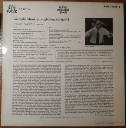 Telefunken SAWT 9558-B - Geistliche Musik Am Englischen Königsho - Image 2