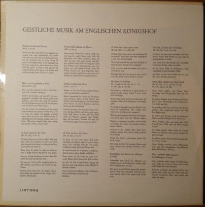 Telefunken SAWT 9558-B - Geistliche Musik Am Englischen Königsho - Image 3