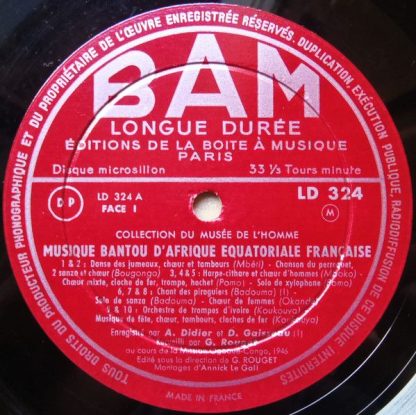 BAM LD 324 - Musique Bantou d'Afrique Équatoriale - Image 3