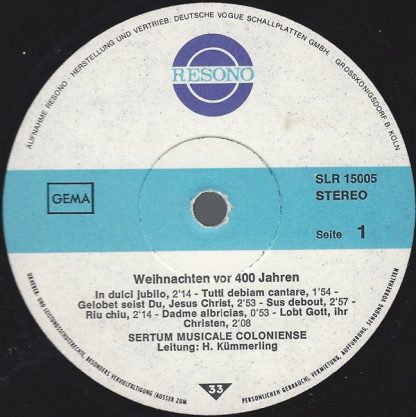 Resono R 15005 - Christnacht Vor 400 Jahren - Image 3
