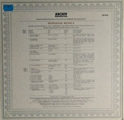 Archiv Produktion 198 458 - Spanische Harfenmusik Des 16. Und 17 - Image 6